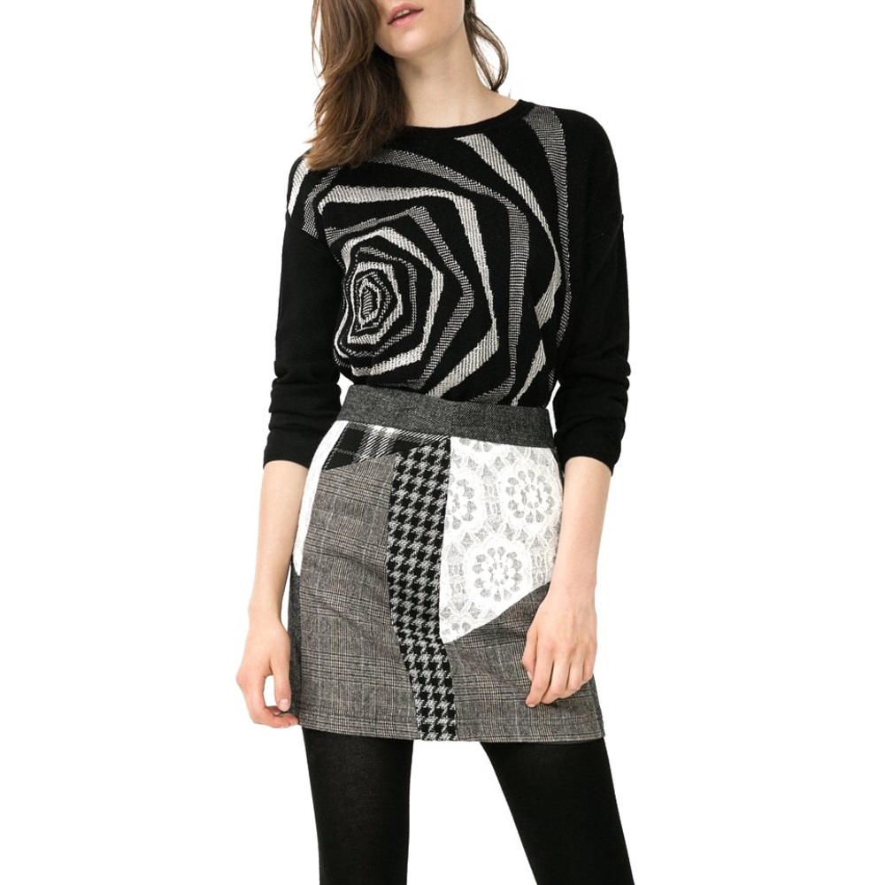 NWT Desigual Laly Patchwork Skirt